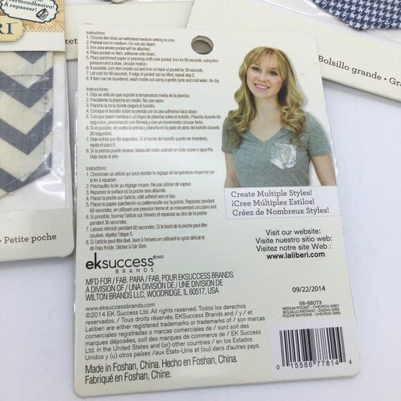 Lalibert Iron On Pocket Patches Lot Of 6 - Picture 5 of 7